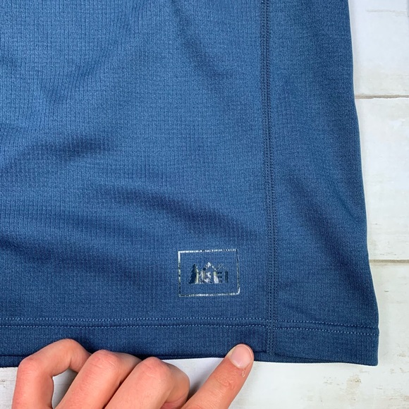 REI Blue Midweight Polartec Power Dry Zip-T 802277 - Picture 7 of 9